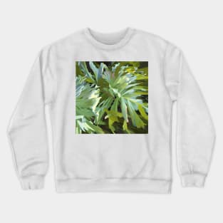 Philodendron Leaves Crewneck Sweatshirt